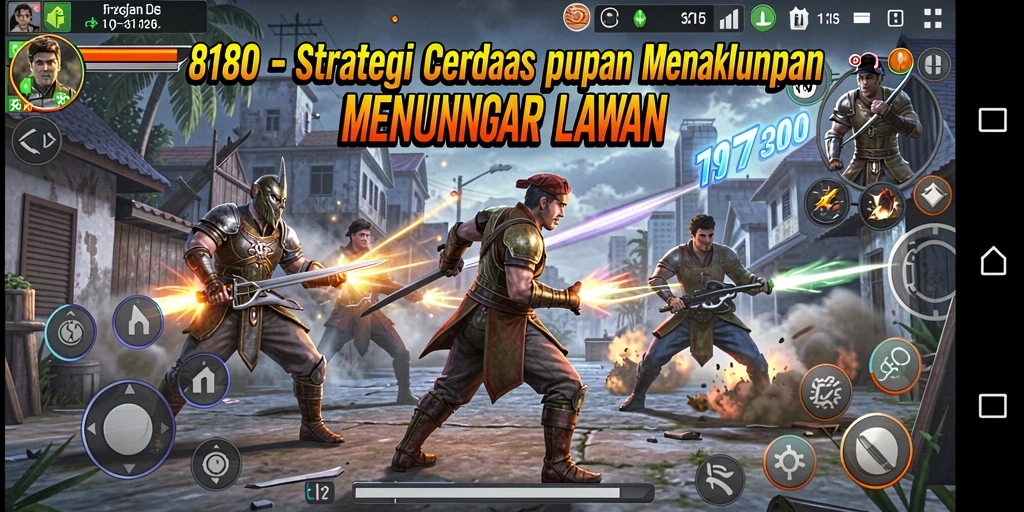 Tampilan gameplay strategi yang mendebarkan dalam 8180.