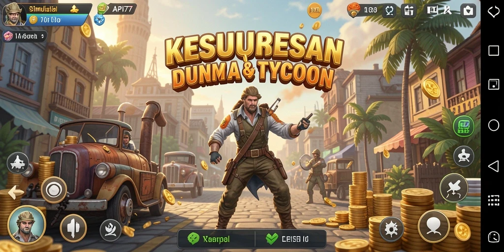 Tampilan dinamis gameplay Tycoon di API77.