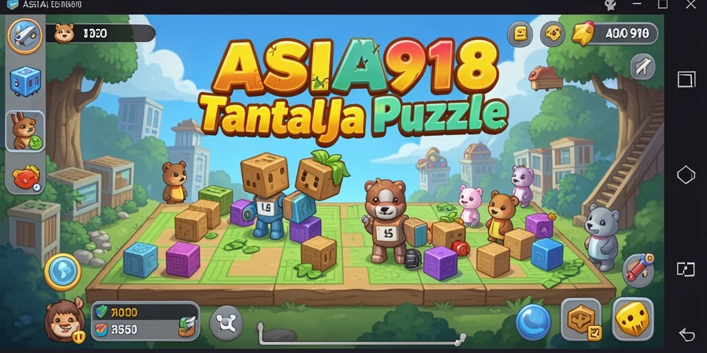 Screenshot gameplay ASIA918 menampilkan serangkaian teka-teki yang menarik.