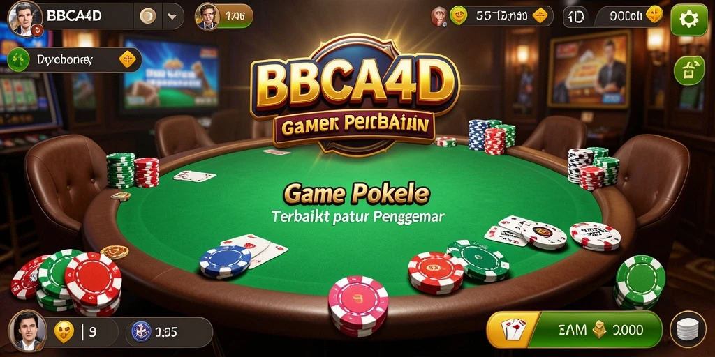Tampilan gameplay seru dan menantang dari BBCA4D Poker.