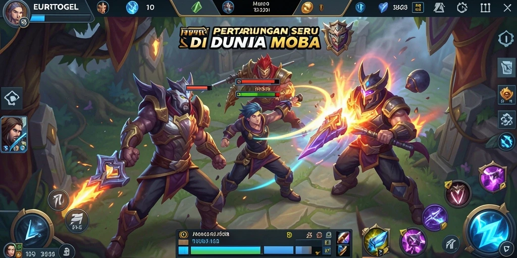 Gameplay seru dari EUROTOGEL dalam pertempuran MOBA.