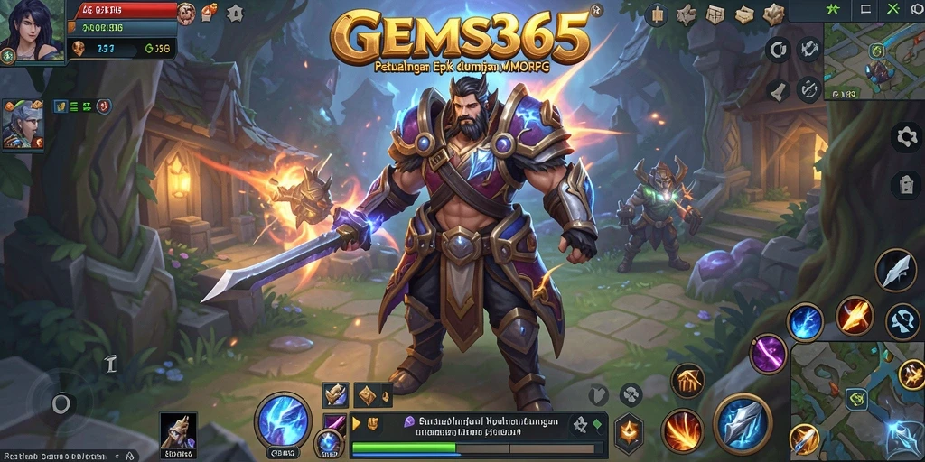 Gameplay GEMS365 dengan visual menawan dan petualangan seru.