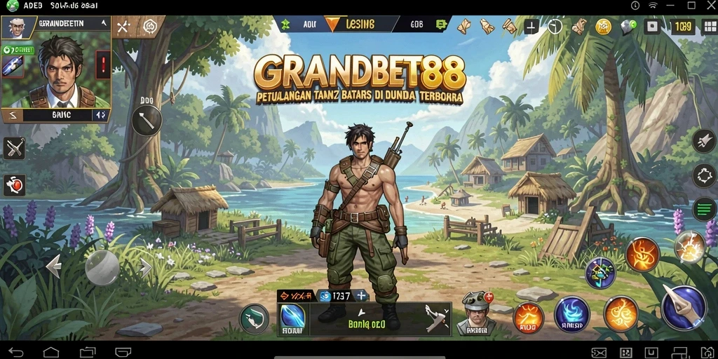 Screenshot GRANDBET88 menampilkan dunia terbuka yang memukau dan petualangan mendebarkan.
