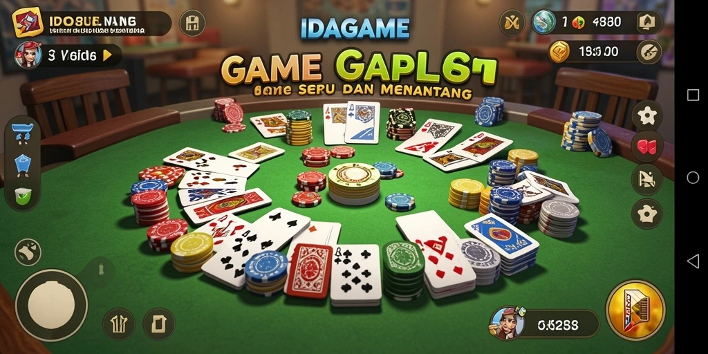 Screenshot menampilkan gameplay Gaple yang seru dan interaktif.