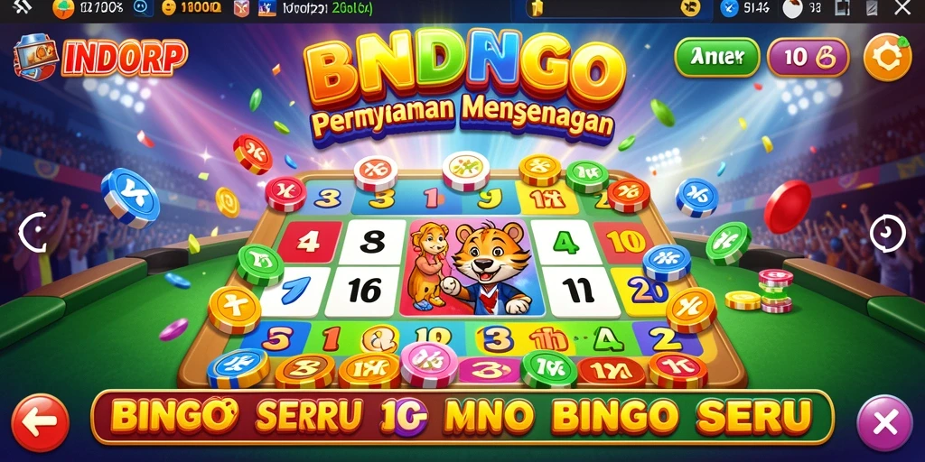 Screenshot gameplay INDORP yang menunjukkan aksi seru permainan Bingo.
