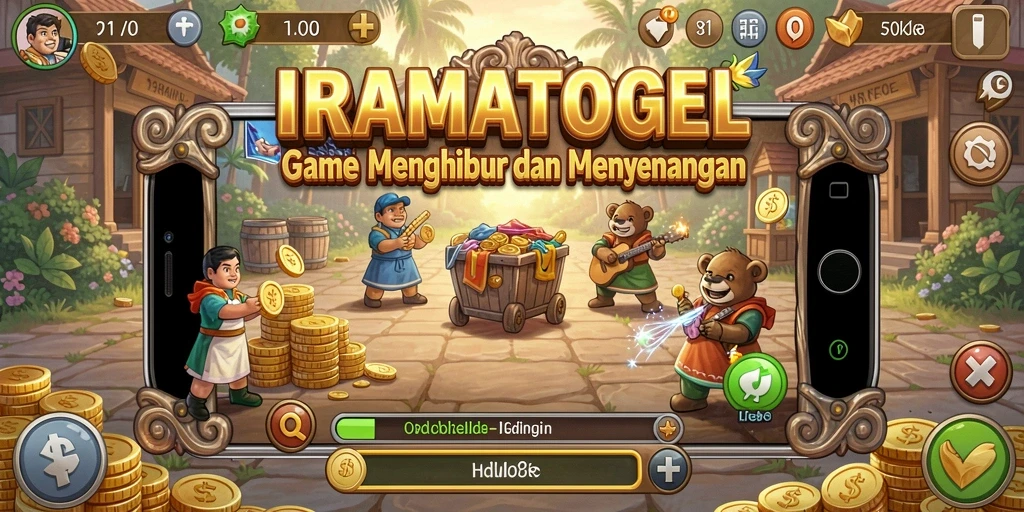 Tampilan gameplay menarik dari IRAMATOGEL dalam gaya Idle.
