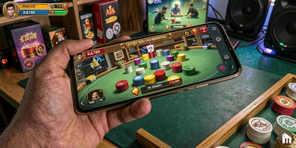 Screenshot yang menampilkan aksi seru dalam gameplay QiuQiu.