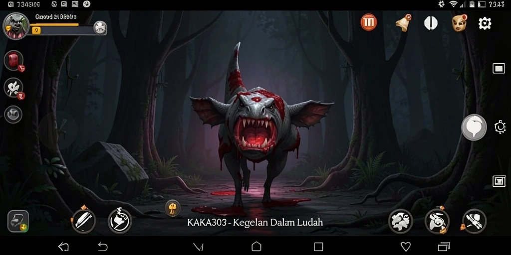 Gambaran gameplay menegangkan dalam KAKA303