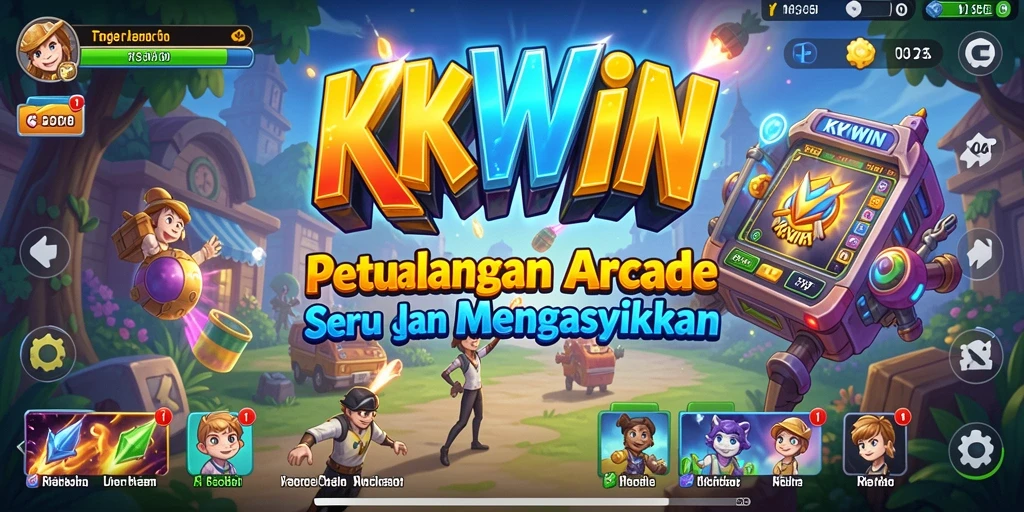 Screenshot gameplay KKWIN menampilkan aksi seru dalam game Arcade.