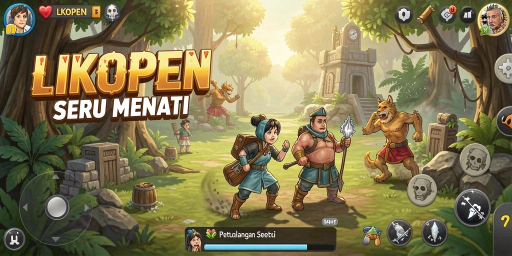 Gameplay LKOPEN yang seru dan penuh tantangan.