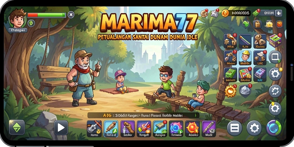 Screenshot gameplay menampilkan aksi santai di <strong>MARIMA77</strong>.