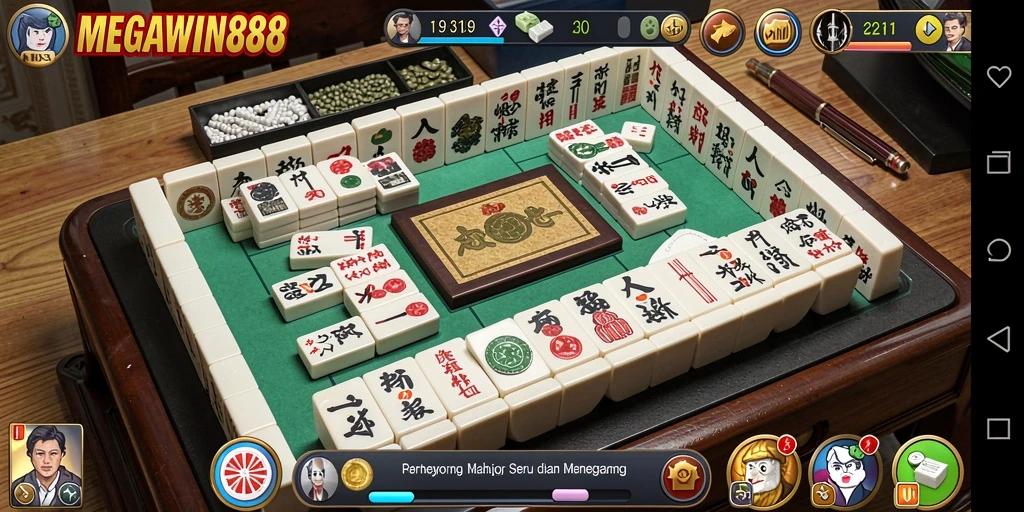 Tampilan menarik dari gameplay MEGAWIN888 Mahjong.