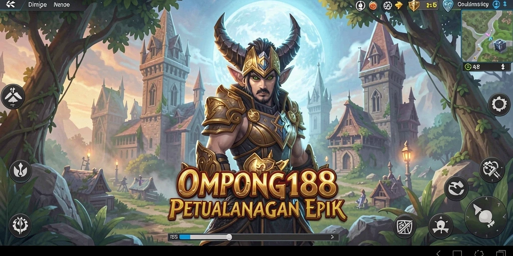 Screenshot OMPONG188 menampilkan aksi gameplay RPG yang seru dan mendebarkan.