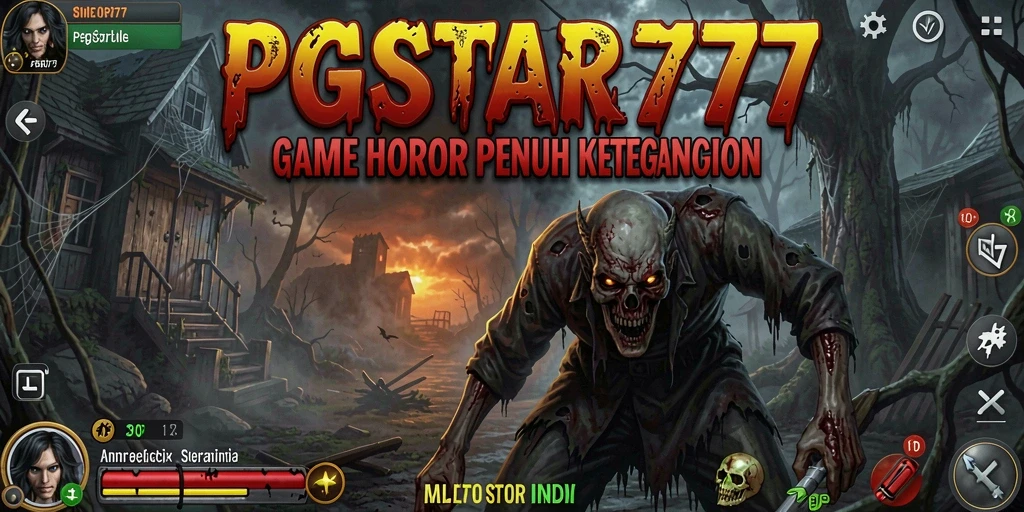Screenshot PGSTAR777 menampilkan gameplay horor yang menyeramkan.