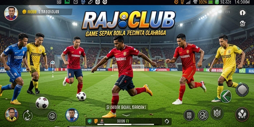 Tampilan gameplay RAJACLUB yang seru dan realistis.