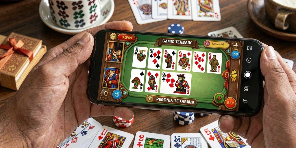 Tangkapan layar menunjukkan gameplay seru dalam game Domino.