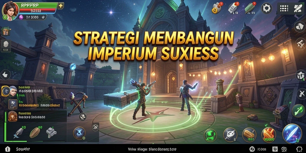 Tampilan gameplay RPRPRP yang menampilkan pertempuran strategi yang epik.