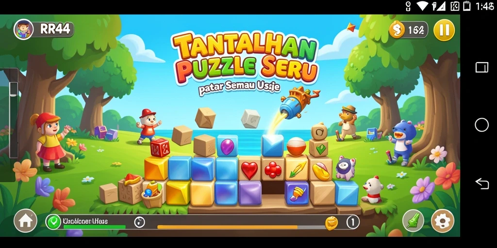 Tampilan gameplay RR44 yang menantang dan seru.
