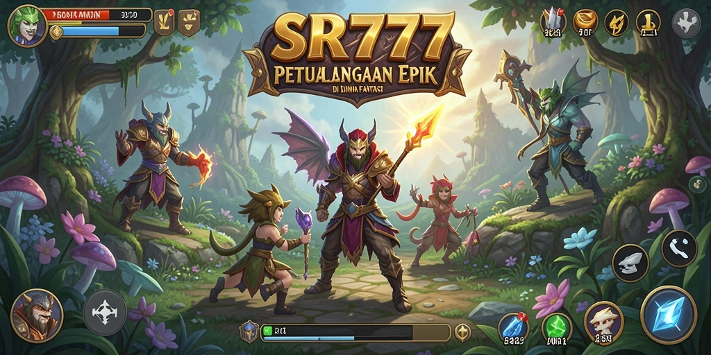 Tangkapan layar gameplay SR777 menampilkan pertarungan epik yang seru.