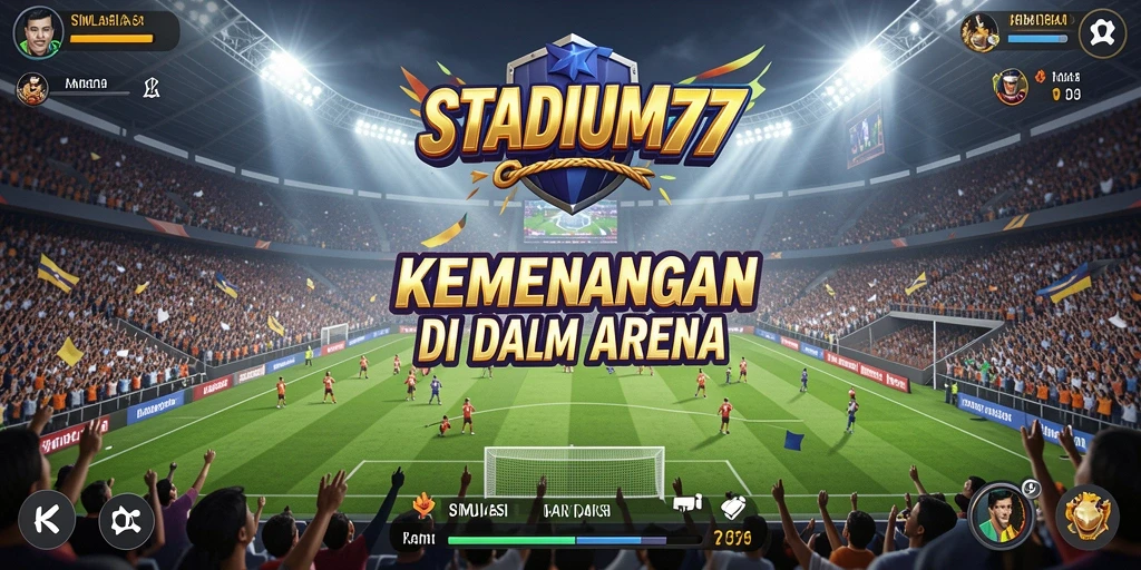Screenshot STADIUM77 menampilkan aksi gameplay mendebarkan dalam simulasi.