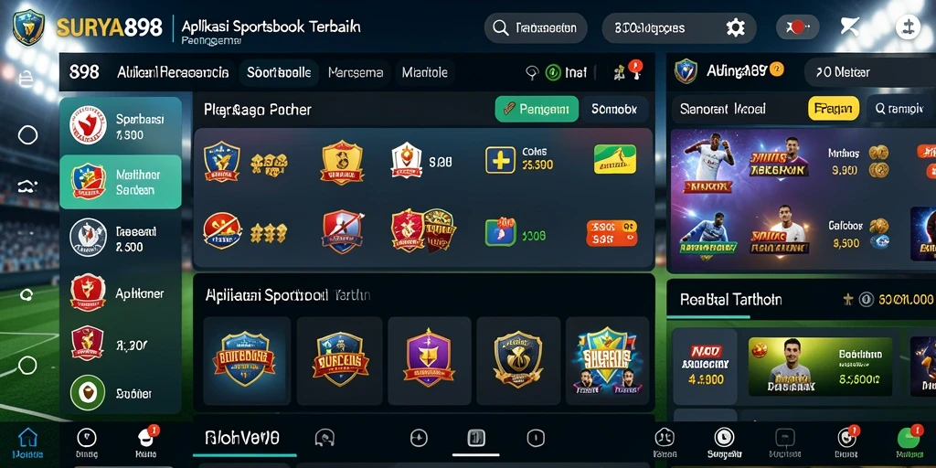 Tampilan seru dari permainan taruhan olahraga di SURYA898.