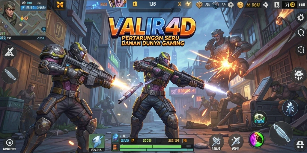 Tampilan gameplay seru dari pertarungan karakter di VALIR4D.