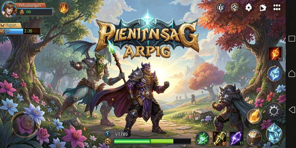 Tampilan gameplay ARPG yang seru dan penuh aksi di VT789.